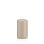 Lantern candle MAEVA, pillar, beige, 5"/13cm, Ø2.8"/7cm, 52h - Made in Germany