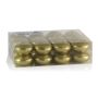 Set of 24 swimming candles ORNELLA, gold, Ø1.8"/4,5cm, 4h