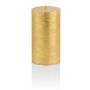 Festive candle MATHILDA, gold, 4"/10cm, Ø2.7"/6,8cm, 45h - Made in Germany