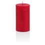 Festive candle MATHILDA, ruby red, 4"/10cm, Ø2.7"/6,8cm, 45h - Made in Germany