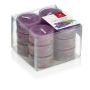 Tea lights ASTRID with fragrance, Lovely Lavender, 12 pcs, violet, 0.6"/1,6cm, Ø1.5"/3,7cm, 4h