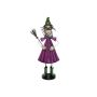 Halloween decoration: small witch MYSTERY with broom and hat, 100cm