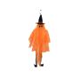 Halloween decoration: JEGOR ghost with witch’s hat, LEDs, orange, 150cm