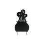 Halloween decoration: SPOOKY CAULDRON silhouette, metal, black, 83cm