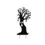 Halloween decoration: SPOOKY TREE silhouette, metal, black, 150cm
