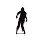 Halloween decoration silhouette man SPOOKY ZOMBIE, metal, black, 135cm
