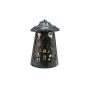 Halloween decoration: COSMO lantern/light with tea light holder, haunted house, 23cm