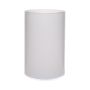 Cylindrical glass vase SANYA EARTH, white, 21cm, Ø14cm