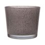Flower pot made of glass ALENA GRANIT, granite grey, 19cm, Ø19cm