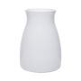 Flower vase MAISIE made of glass, white, 20cm, Ø14cm