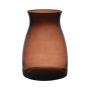 Flower vase MAISIE made of glass, brown-clear, 20cm, Ø14cm
