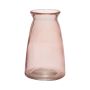 Table vase TIBBY made of glass, pale pink-clear, 14,5cm, Ø9,5cm
