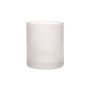 Tealight jar MARCIAL, matt-clear, 9cm, Ø6,5cm