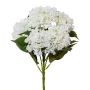 Artificial hydrangea branch BUNDY, white, 26"/65cm
