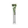 Decorative Hop garland REINALDO with blossoms, green, 170cm