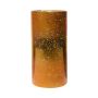Glass decorative vase RIGOBERTO, gold in the middle, orange-brown-clear, 25cm, Ø12,5cm