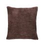 Canvas cushion KALUA, chocolate brown, 18"x18"/45x45cm