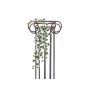 Artificial ivy plant JOHANNES on stick, green-white, 28"/70cm