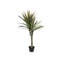 Artificial Dracaena RALIAN, artificial trunk, green-red, 4ft/120cm