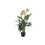Artificial Strelitzia LAKISHA, orange-violet, 35"/90cm