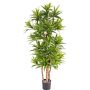 Artificial dracaena reflexa JEMIMA, natural trunks, green, 4ft/120cm