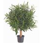Artificial olive tree WYNONA, natural trunk, fruits, 20"/50cm