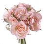 Fake bouquet of roses ROSILA, pink, 8"/20cm, Ø5.9"/15cm