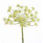 Artificial hogweed CEDRIK, white-green, 18"/45cm, Ø10"/25cm