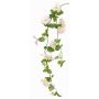 Plastic petunia branch MARTHE, pink-green, 4ft/130cm, Ø1.6"-3.5"/4-9cm