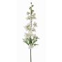 Silk delphinium ANDRIANA, white-green, 3ft/90cm, Ø4.3"/11cm