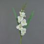 Fake gladiolus ELEA, white, 33"/85cm, Ø1.2"-4"/3-10cm