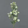 Artificial feverfew FEMKE, white, 24"/60cm, Ø0.6"-0.8"/1,5-2cm