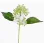 Artificial hydrangea CHABY, white-green, 12"/30cm, Ø3.5"/9cm