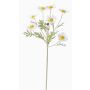 Fake daisy LEONIA, white, 24"/60cm, Ø2"/5cm
