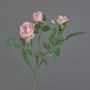 Artificial rose branch CORALEE, pink, 20"/50cm, Ø1.2"-2.8"/3-7cm