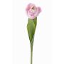 Artificial tulip ROMANA, light pink, 18"/45cm, Ø2.4"/6cm