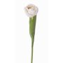 Artificial tulip ROMANA, white, 18"/45cm, Ø2.4"/6cm