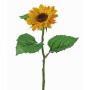 Fake sunflower CELLY, yellow, 14"/35cm, Ø3.1"/8cm