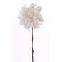 Fake dahlia SMILA, cream, 22"/55cm, Ø4.7"/12cm