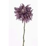 Fake dahlia SMILA, violet, 22"/55cm, Ø4.7"/12cm
