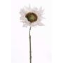 Silk sunflower JANIKA, white, 24"/60cm, Ø5.1"/13cm