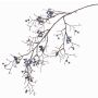 Artificial snowberries branch GESA with berries, blue, 3ft/100cm