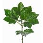 Artificial okra leaf twig JOANNIS, crossdoor, green, 28"/70cm