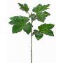 Artificial okra leaf twig JOANNIS, crossdoor, green, 37"/95cm