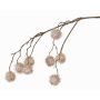 Fake maple branch MARIUS with fruits, cream, 31"/80cm