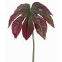 Fake aralia leaf IMANA, red-green, 31"/80cm