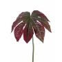 Fake aralia leaf IMANA, red-green, 31"/80cm