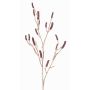 Fake callistemon branch SIRIUS with fruits, dark red, 4ft/120cm