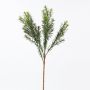 Silk yew branch CALIMERO, crossdoor, green, 20"/50cm