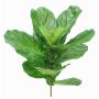 Fake ficus lyrata EZRA on spike, crossdoor, green, 30"/75cm